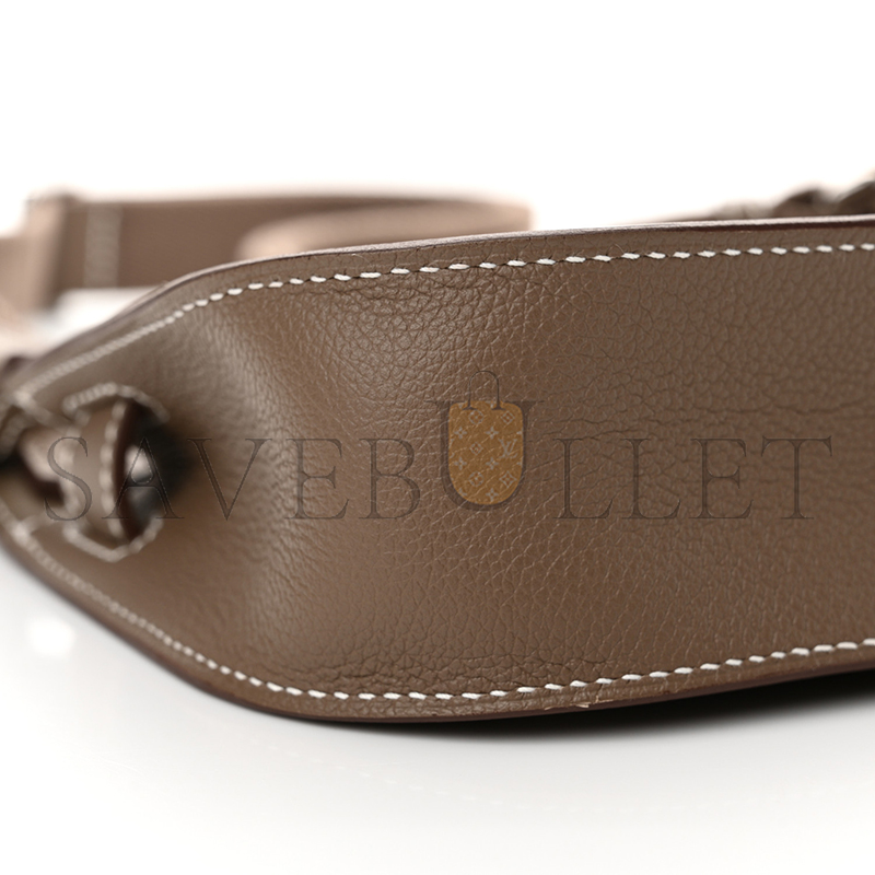 HERMÈS EVERCOLOR MINI JYPSIERE ETOUPE (23*17*5cm) 